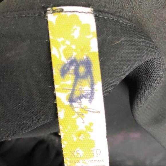 Free People Tied To You black Floral Tie Sleeve Dress XSmall - Picture 6 of 11